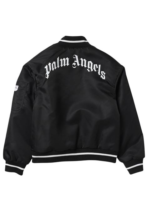 Giubbino bambino nero bomber PALM ANGELS | PBEH002F23FAB/DELNERO